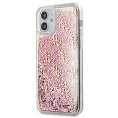 Guess GUHCP12SLG4GSPG iPhone 12 mini 5,4" roza trdi ovitek 4G Liquid Glitter