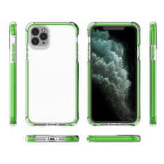 slomart spring armor gelski fleksibilni oklepni ovitek z barvnim okvirjem za iphone 11 pro max rdeč