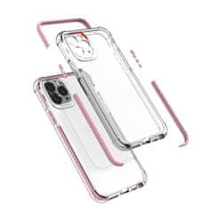 HURTEL ARMOUR OVITEK IZ GELA SPRING ARMOR S PISANIM OKVIRJEM ZA IPHONE 12 MINI ROZA