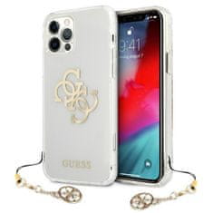 Guess GUHCP12LKS4GGO iPhone 12 Pro Max 6,7" prozoren trdi ovitek 4G Gold Charms Collection