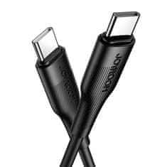 Joyroom usb type c - usb type c kabel power delivery 60w 3a 0,25m črn (s-02530m3 black)