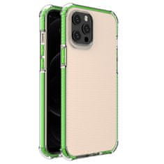 HURTEL ARMOUR OVITEK IZ GELA SPRING ARMOR S PISANIM OKVIRJEM ZA IPHONE 12 PRO MAX, ZELEN