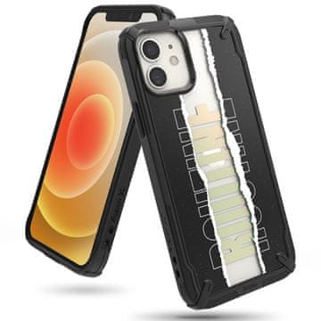 shumee Armour ovitek z okvirjem za iPhone 12 mini Fusion X Design Routine, črn