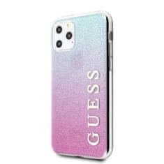 Guess GUHCN58PCUGLPBL iPhone 11 Pro roza/modra/rožnato modra trda torbica Glitter Gradient