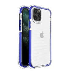 slomart spring armor gelsko prilagodljivo oklepno ohišje z barvnim okvirjem za iphone 11 pro blue