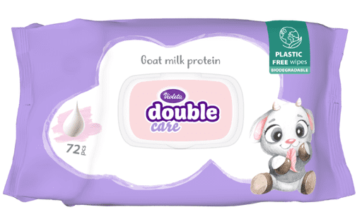  Violeta otroški vlažilni robčki Soft Lotion, s kozjim mlekom, 72/1