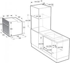 Gorenje BO6737E02X vgradna pečica