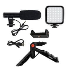 Doerr Vlogging Kit VL-5 Mikrofonska video luč za pametni telefon