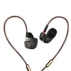 KZ ATE hybrid HiFi slušalke, črna