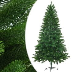 Vidaxl Umetna novoletna jelka z LED lučkami in bučkami 150 cm zelena