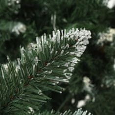 Vidaxl Umetna novoletna jelka z LED lučkami in bučkami 210 cm