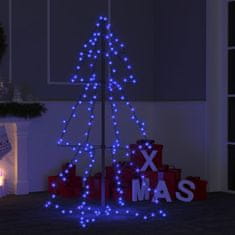 Vidaxl Novoletna jelka stožec 160 LED lučk notranja/zunanja 78x120 cm