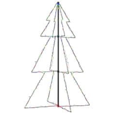 Vidaxl Novoletna jelka stožec 200 LED lučk notranje/zunanja 98x150 cm