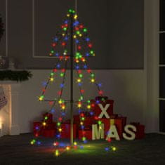 Vidaxl Novoletna jelka stožec 160 LED lučk notranja/zunanja 78x120 cm