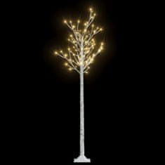 Greatstore Božično drevesce s 180 LED lučkami 1,8 m toplo belo vrba