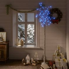 Greatstore Božično drevesce z 200 LED lučkami 2,2 m modro vrba