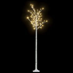 Greatstore Božično drevesce z 200 LED lučkami 2,2 m toplo belo vrba