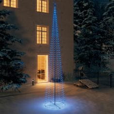 Greatstore Novoletna jelka stožec 752 modrih LED lučk 160x500 cm