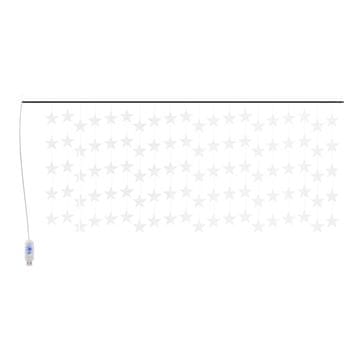 Vidaxl LED zavesa z zvezdicami 500 LED lučk hladno bela 8 funkcij