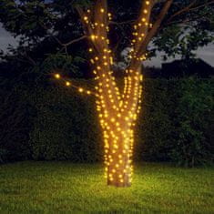 Vidaxl Solarne svetlobne verige 2 kosa 2x200 LED lučk toplo bele