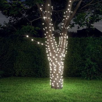 Vidaxl Solarne solarne verige 5 kosov 5x200 LED hladno bele