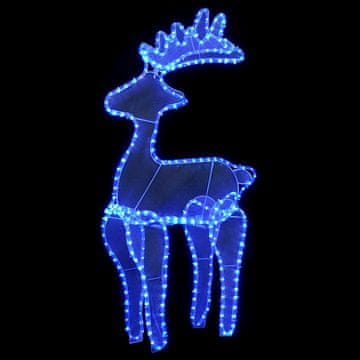 Vidaxl Božični jelen z mrežo 306 LED lučk 60x24x89 cm