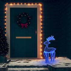 Vidaxl Božični jelen z mrežo 306 LED lučk 60x24x89 cm