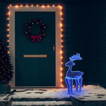Vidaxl Božični jelen z mrežo 306 LED lučk 60x24x89 cm