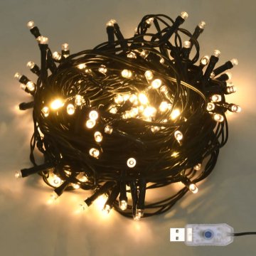 Vidaxl LED lučke s 150 LED diodami toplo bele 15 m PVC
