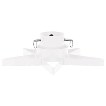Vidaxl Stojalo za novoletno jelko belo 47x47x13,5 cm
