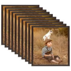 Vidaxl Foto okvirji 10 kosov namizni črni 20x20 cm MDF