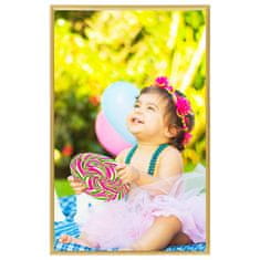 Vidaxl Foto okvirji 3 kosi namizni zlati 10x15 cm MDF