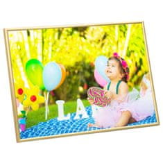 Vidaxl Foto okvirji 3 kosi namizni zlati 18x24 cm MDF