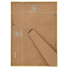 Vidaxl Foto okvirji 3 kosi namizni zlati 18x24 cm MDF