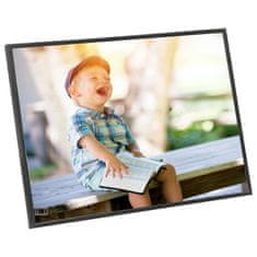 Vidaxl Foto okvirji 5 kosov namizni črni 18x24 cm MDF