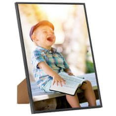 Vidaxl Foto okvirji 3 kosi stenski črni 50x60 cm MDF