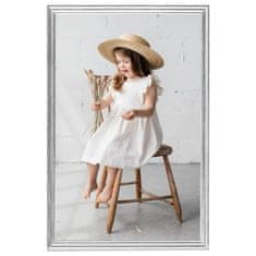 Vidaxl Foto okvirji 3 kosi namizni srebrni 28x35 cm MDF