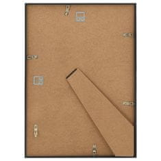 Vidaxl Foto okvirji 5 kosov namizni črni 18x24 cm MDF