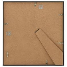 Vidaxl Foto okvirji 3 kosi stenski črni 50x50 cm MDF