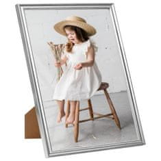 Vidaxl Foto okvirji 5 kosi stenski srebrni 40x50 cm MDF