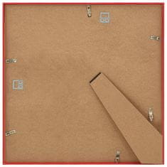 Vidaxl Foto okvirji 3 kosi namizni rdeči 20x20 cm MDF
