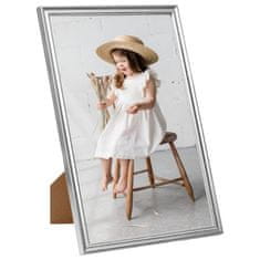 Vidaxl Foto okvirji 3 kosi namizni srebrni 28x35 cm MDF
