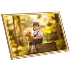 Vidaxl Foto okvirji 5 kosov stenski zlati 42x59,4 cm MDF