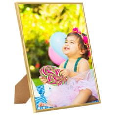 Vidaxl Foto okvirji 5 kosov stenski zlati 70x90 cm MDF