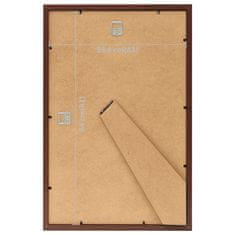 Vidaxl Foto okvirji 5 kosov stenski/namizni rjavi 59,4x84 cm MDF
