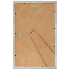 Vidaxl Foto okvirji 3 kosi namizni srebrni 28x35 cm MDF