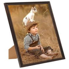 Vidaxl Foto okvirji 5 kosov stenski/namizni črni 50x50 cm MDF