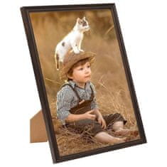 Vidaxl Foto okvirji 3 kosi stenski črni 40x50 cm MDF