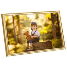 Vidaxl Foto okvirji 5 kosov stenski/namizni zlati 59,4x84 cm MDF