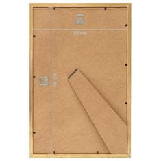 Vidaxl Foto okvirji 5 kosov stenski zlati 50x70 cm MDF